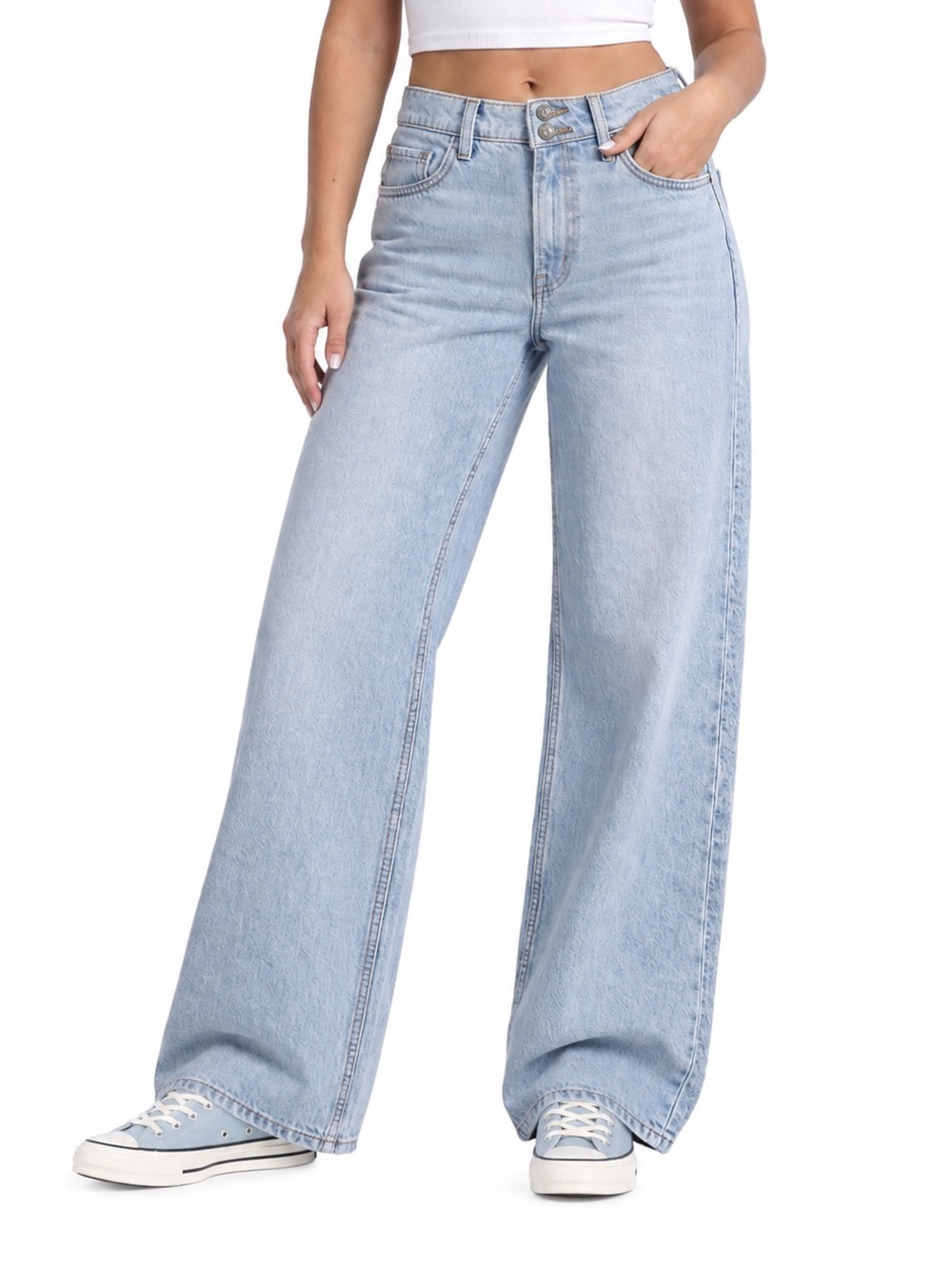 Levi's Wide Leg Jeans in Light Blue
